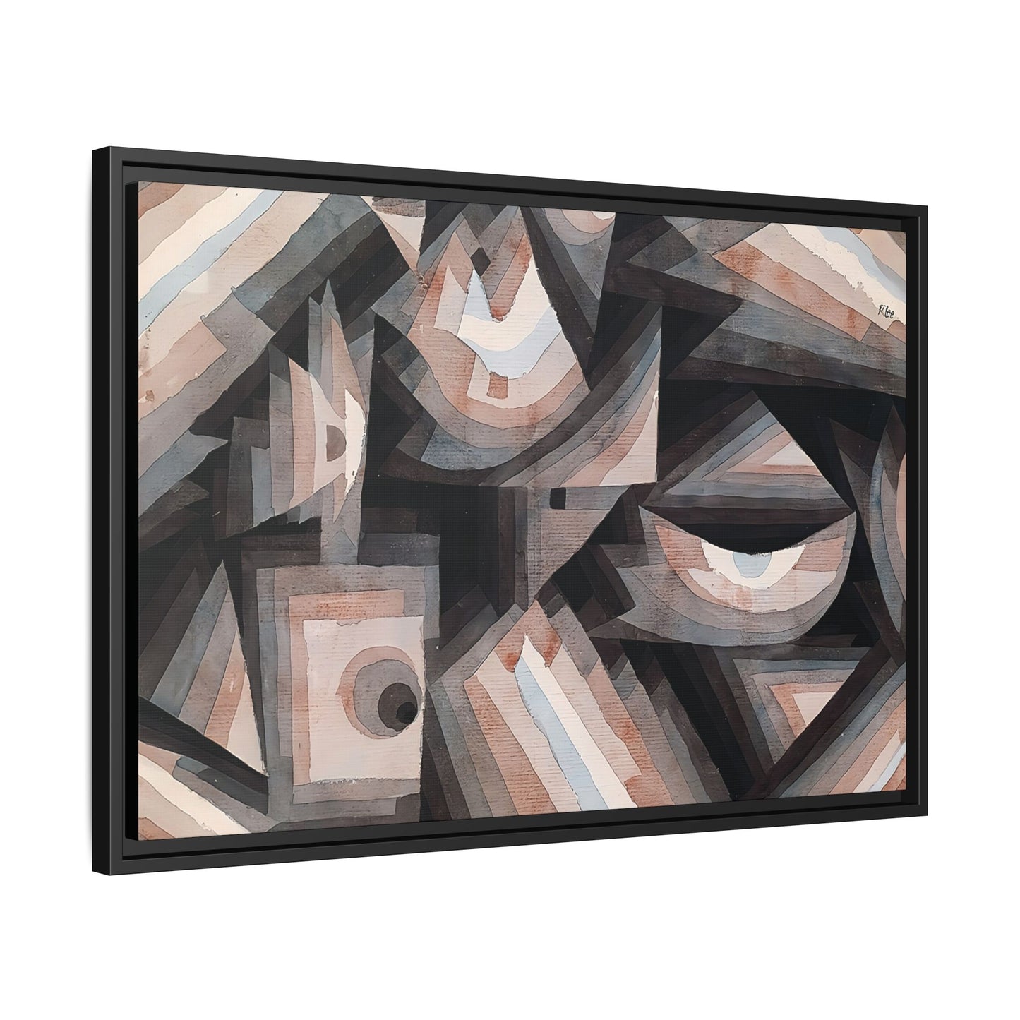 Crystal gradation (1922) by Paul Klee / Toile encadrée sur caisse américaine
