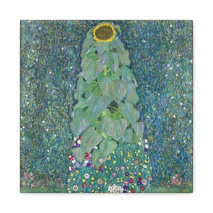 Sunflowers (1883) by Gustav Klimt / Reproduction Fine Art sur Toile / Flanc Large Epaisseur 3.2 cm - 1.25 inch