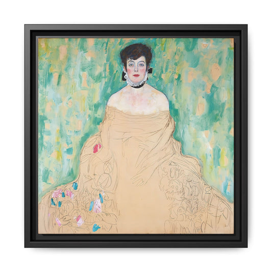 Amalie Zuckerkandl (1917) by Gustav Klimt / Toile encadrée sur caisse américaine