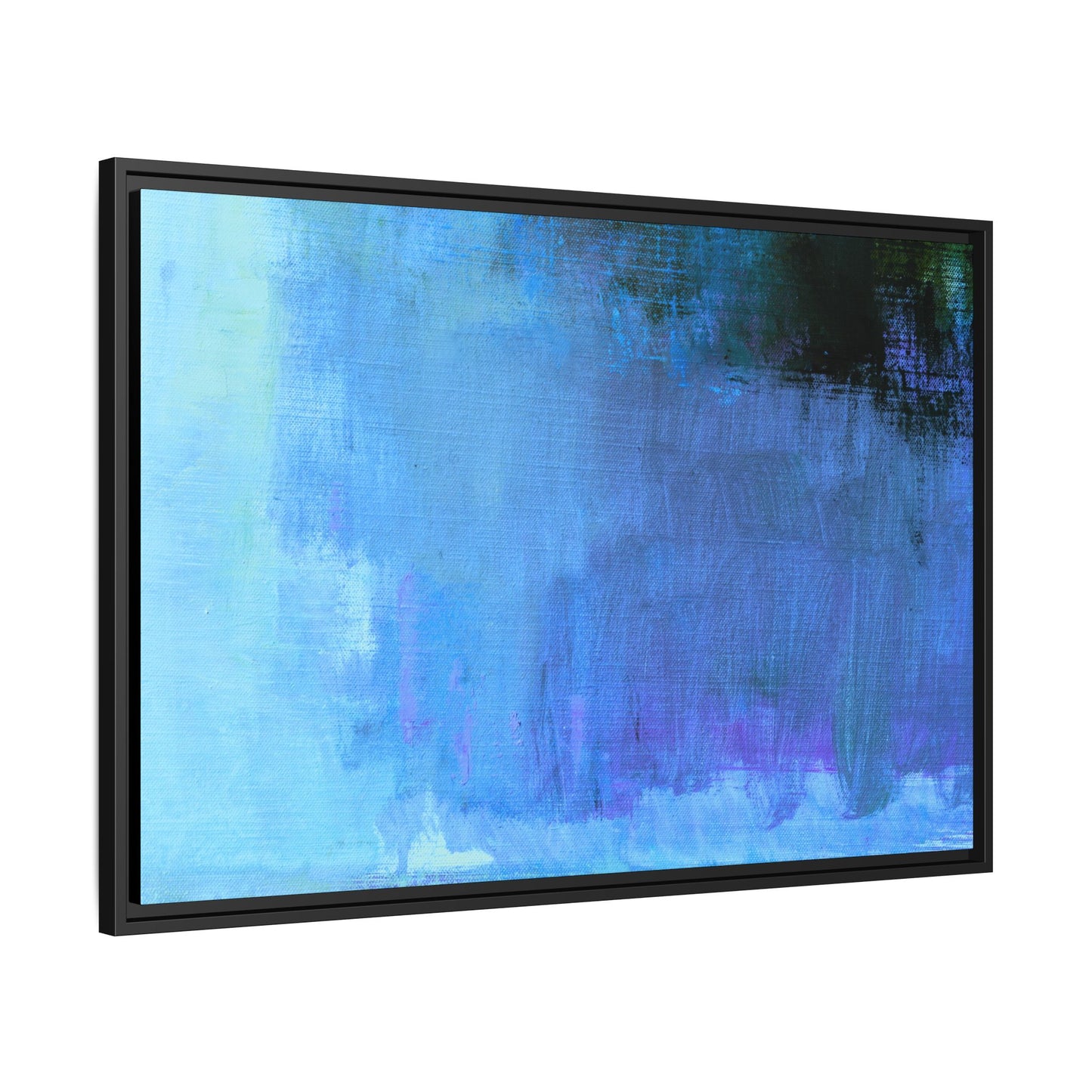Tableau Contemporain Azuréen "Série Sign Collections" / Toile encadrée sur caisse américaine