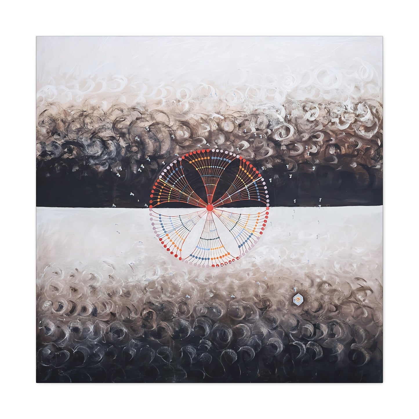The Swan, No. 10, Group IX-SUW (1915) by  Hilma af Klint / Reproduction Fine Art sur Toile / Large Epaisseur 3.2 cm - 1.25 inch