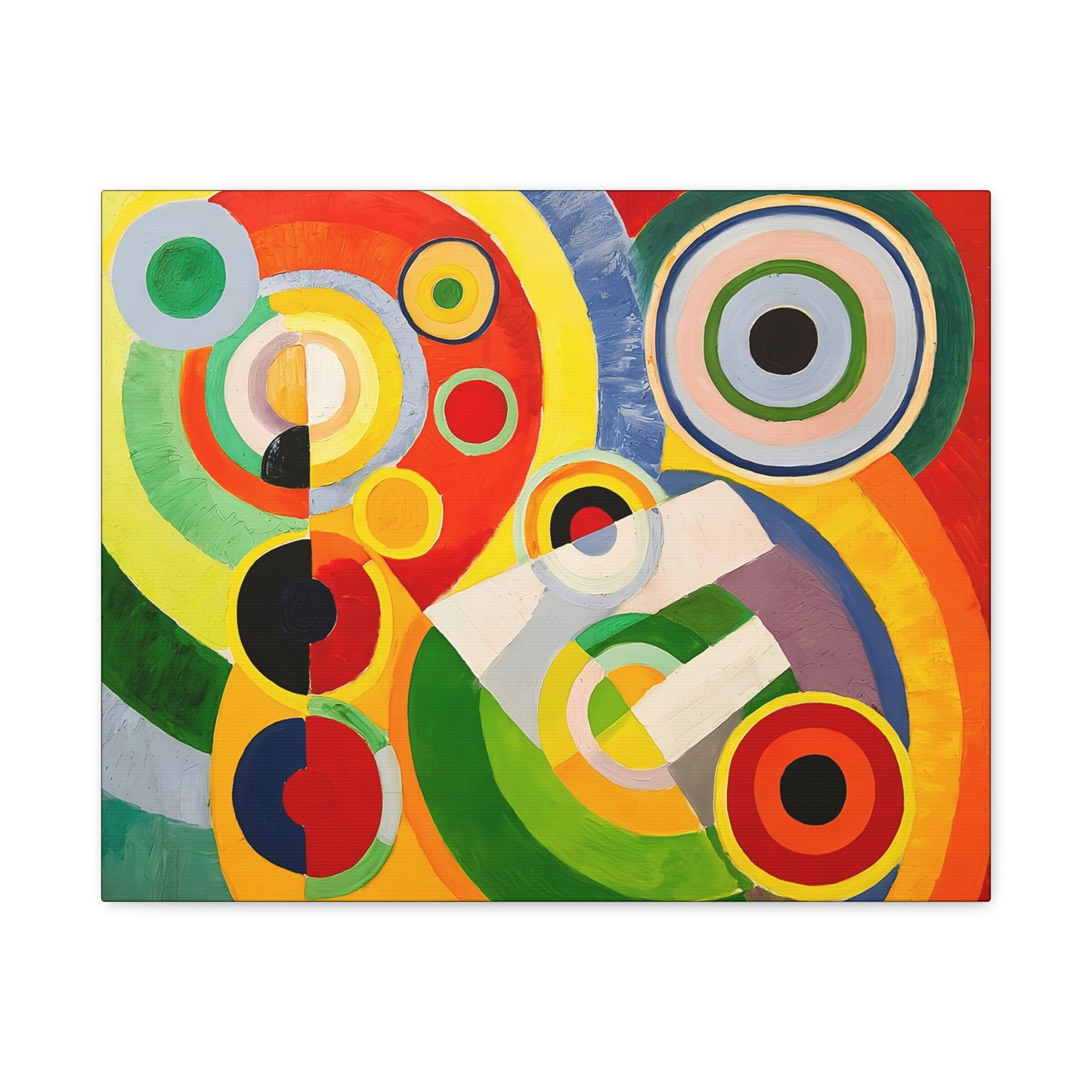 Rythme, Joie de vivre (1930) by Robert Delaunay / Reproduction Fine Art sur Toile / Large Epaisseur 3.2 cm - 1.25 inch