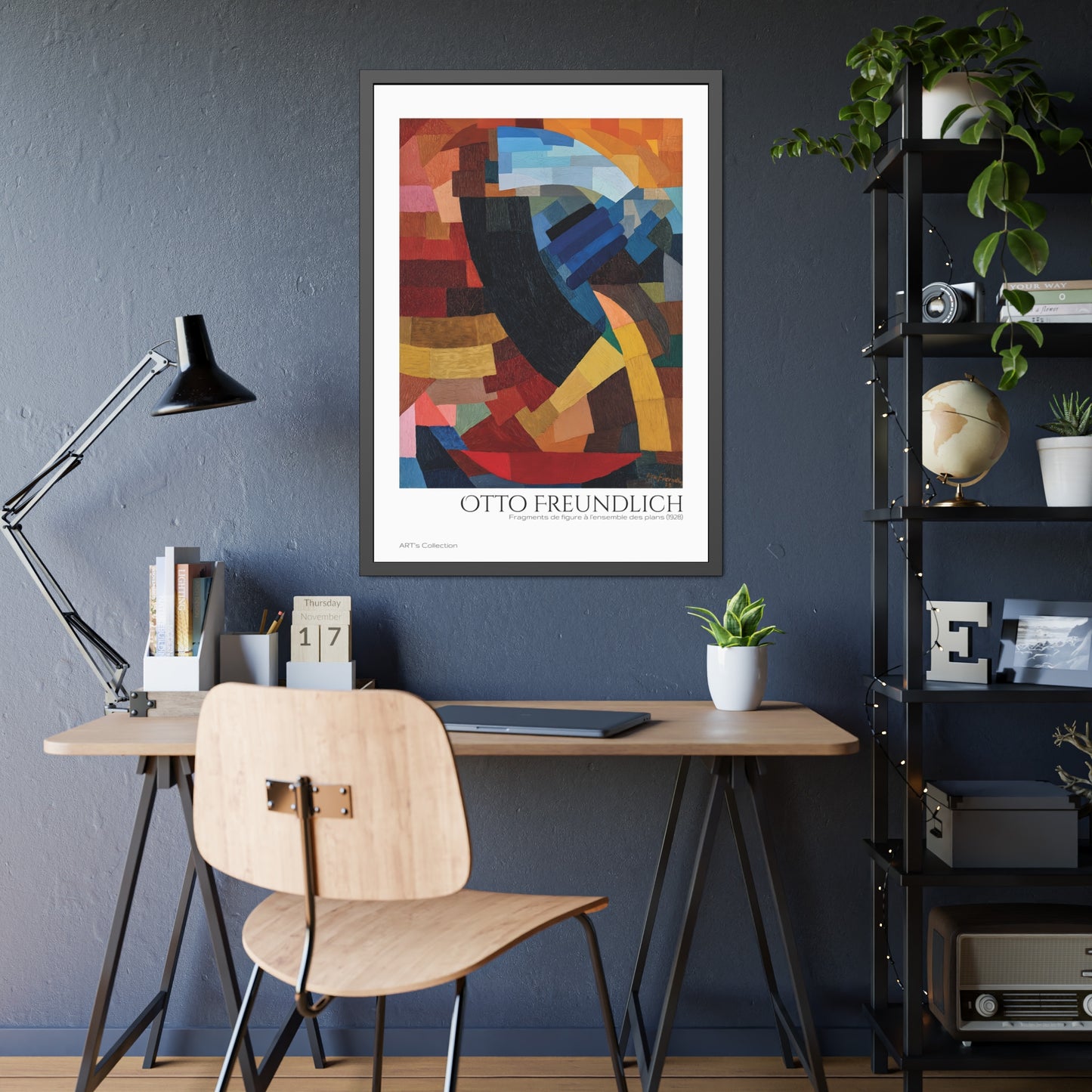 Fragments de figure à l'ensemble des plans (1928) by Otto Freundlich  / Affiche Encadrée série ART's Collection
