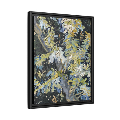 Acacia in Flowers by Vincent van Gogh / Toile encadrée sur caisse américaine