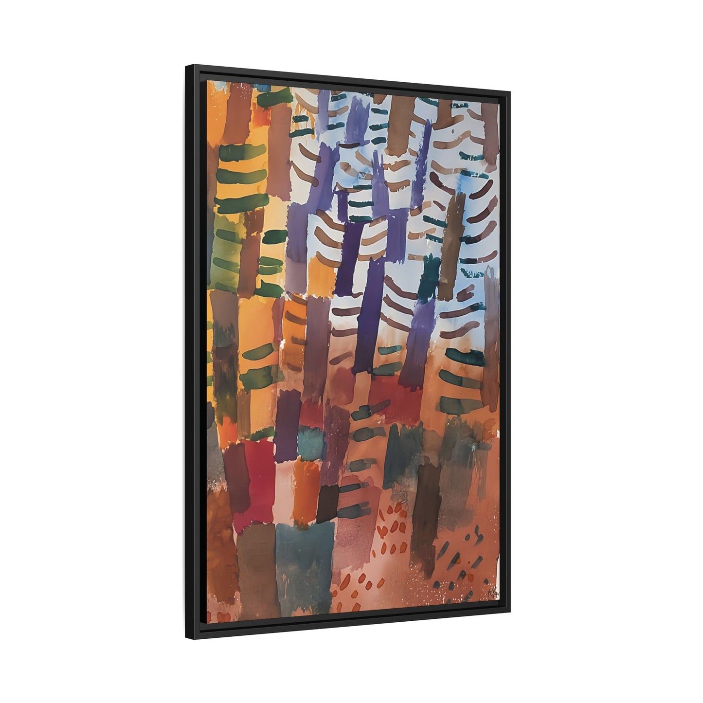 Tannenwald (1914) by Paul Klee / Toile encadrée sur caisse américaine