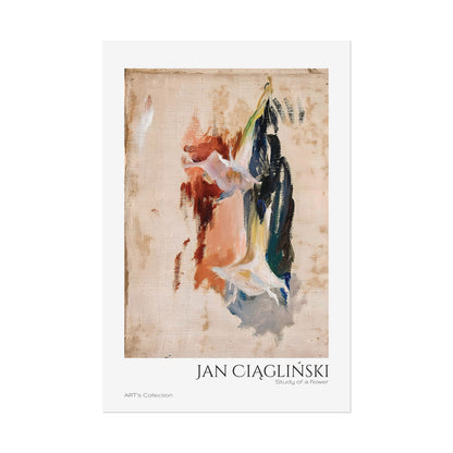 Study of a flower by Jan Ciaglinski / Affiche imprimée - Série ART's Collection