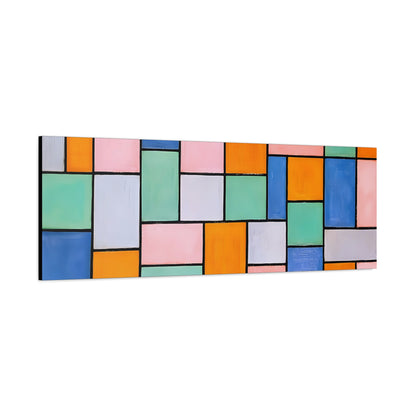 Composition in dissonances (1919) by Theo van Doesburg  / Reproduction Fine Art sur Toile / Epaisseur 3.2 cm - 1.25 inch