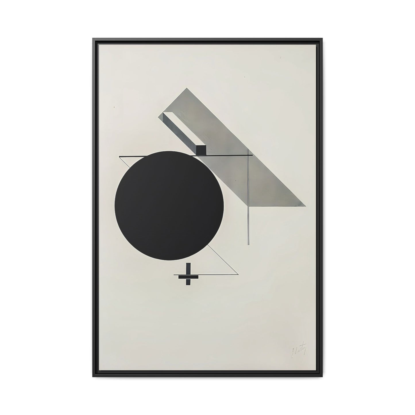 Kestnermappe Proun, Rob. Levnis and Chapman GmbH Hannover #5 (1923) by El Lissitzky / Toile encadrée sur caisse américaine