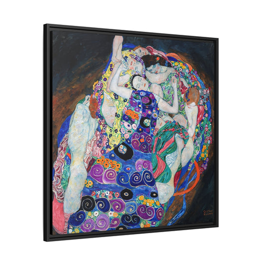 The Maiden (1913) by Gustav Klimt / Toile encadrée sur caisse américaine