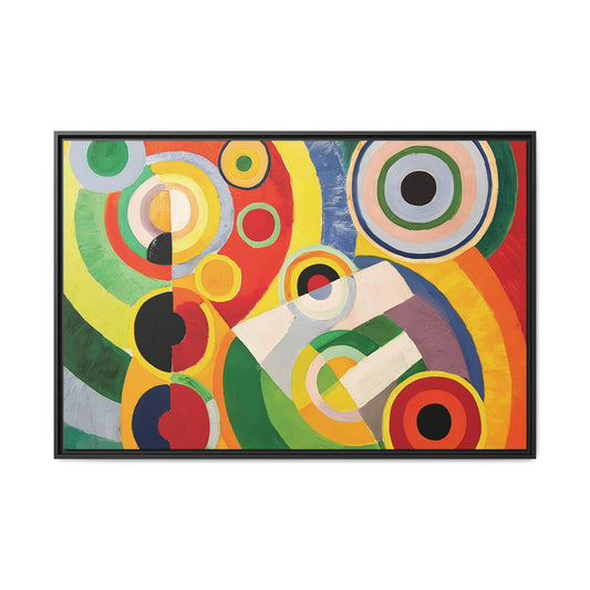 Rythme, Joie de vivre (1930) by Robert Delaunay  / Toile encadrée sur caisse américaine