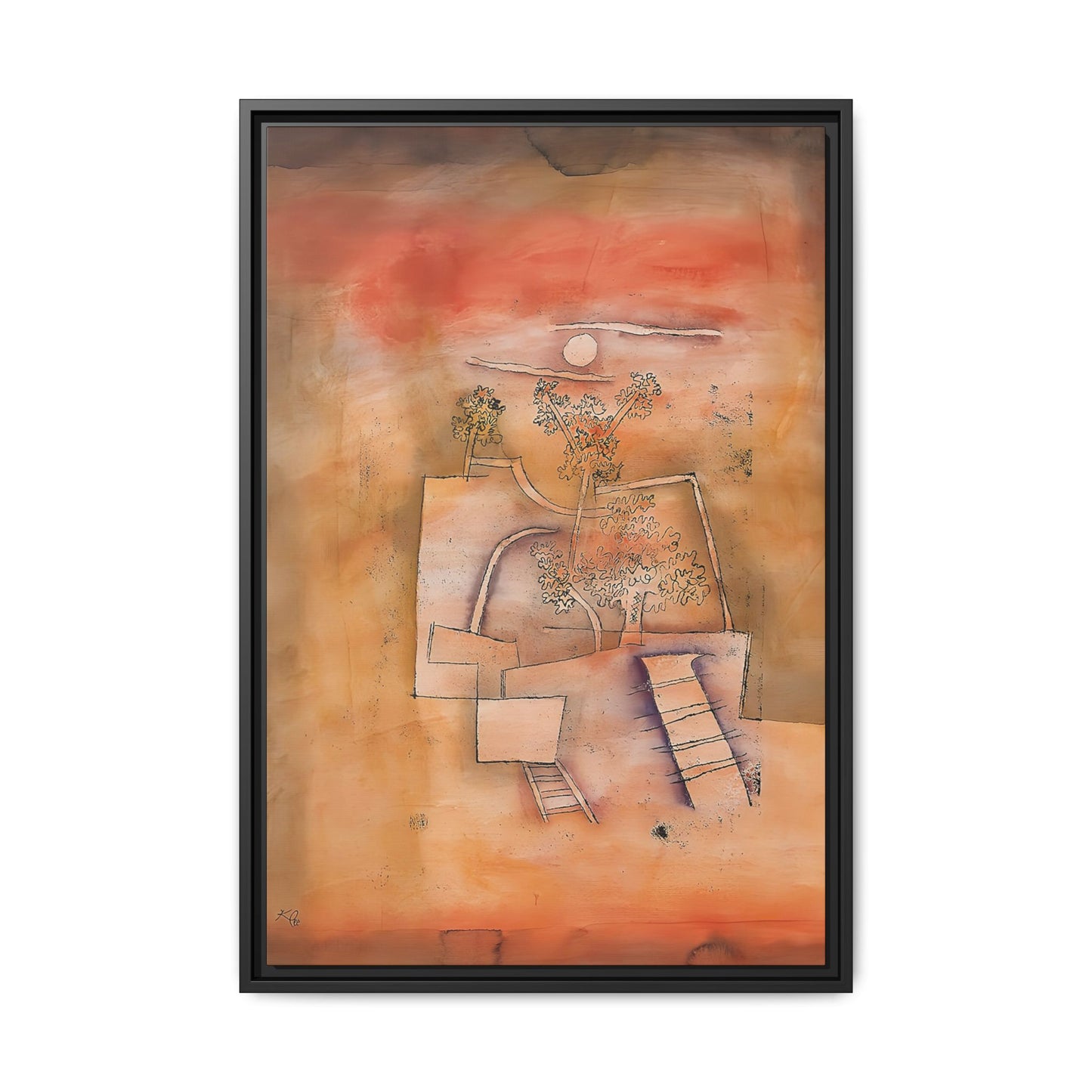 Tree Culture (1924) by Paul Klee / Toile encadrée sur caisse américaine