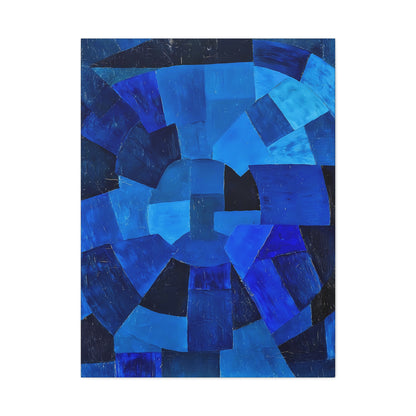 Komposition in Blau (1931) by Otto Freundlich  / Reproduction Fine Art sur Toile / Epaisseur 3,2cm - 1'25 po