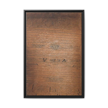 Inscription (1921) by Paul Klee / Toile encadrée sur caisse américaine