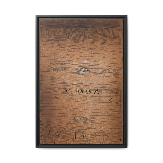 Inscription (1921) by Paul Klee / Toile encadrée sur caisse américaine