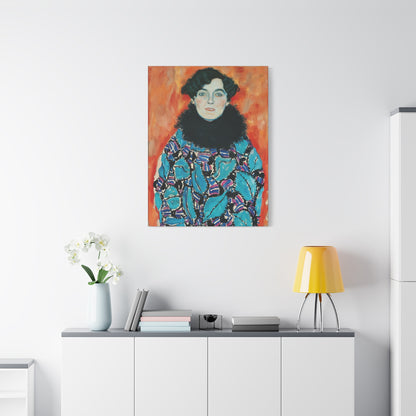 Johanna Staude (1917) by Gustav Klimt / Reproduction Fine Art sur Toile /  Epaisseur 3.2 cm - 1.25 inch