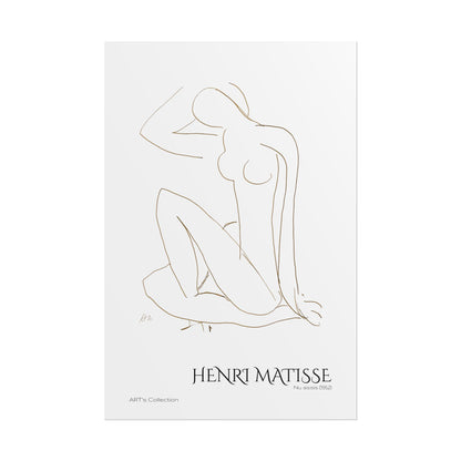 Nu assis (1952) by Henri Matisse / Affiche imprimée - Série ART's Collection