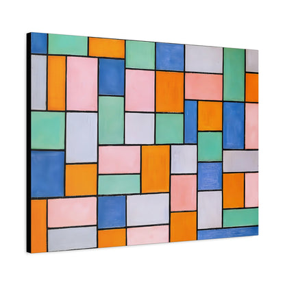 Composition in dissonances (1919) by Theo van Doesburg  / Reproduction Fine Art sur Toile / Epaisseur 3.2 cm - 1.25 inch