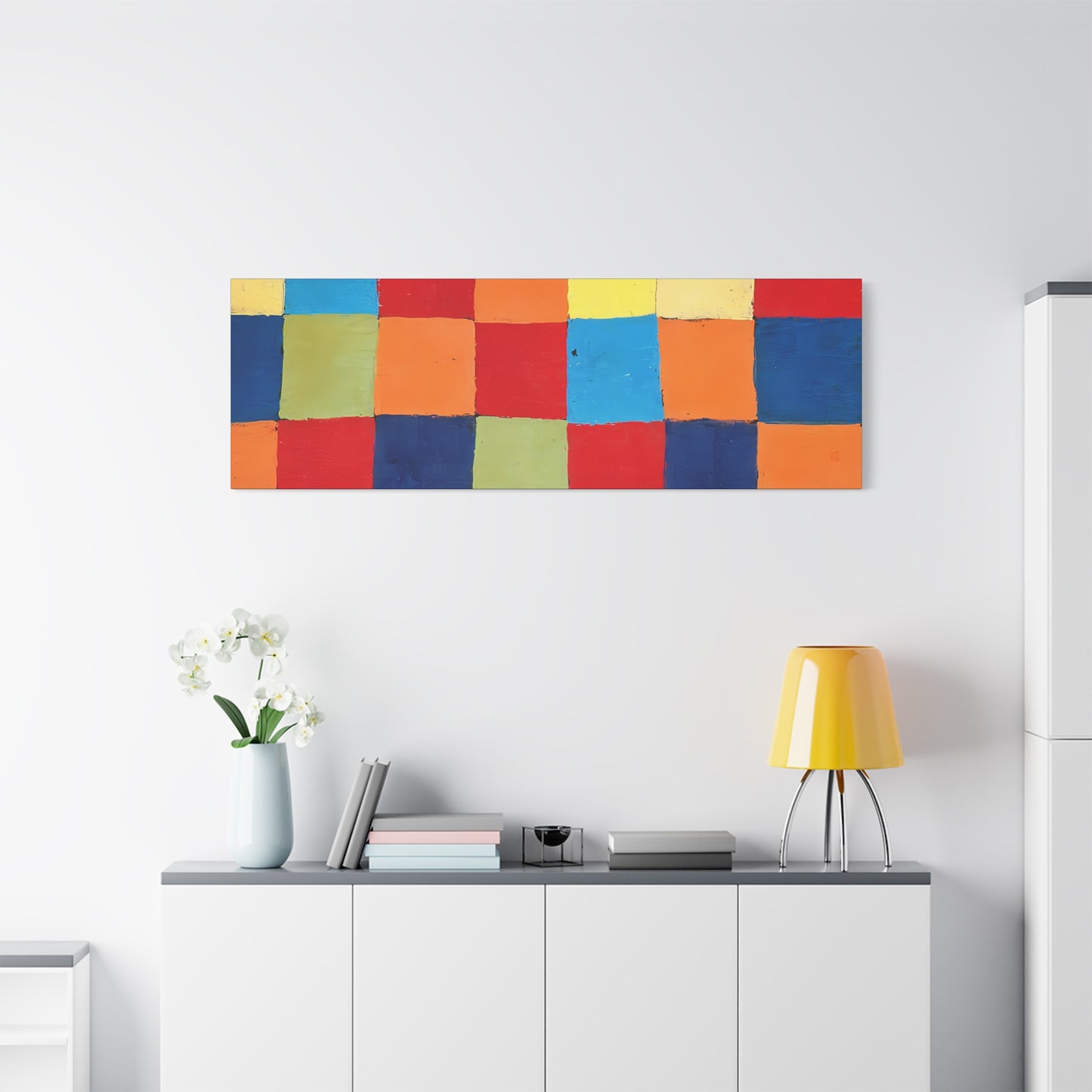 Color chart Qu 1 (1930) by Paul Klee / Reproduction Fine Art sur Toile / Large Epaisseur 3.2 cm - 1.25 inch