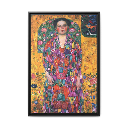 Portrait of Eugenia Primavesi (1913) by Gustav Klimt  / Toile encadrée sur caisse américaine