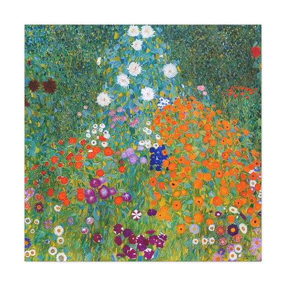 Cottage Garden (1905-1907) by Gustav Klimt / Reproduction Fine Art sur Toile / Flanc Large Epaisseur 3.2 cm - 1.25 inch