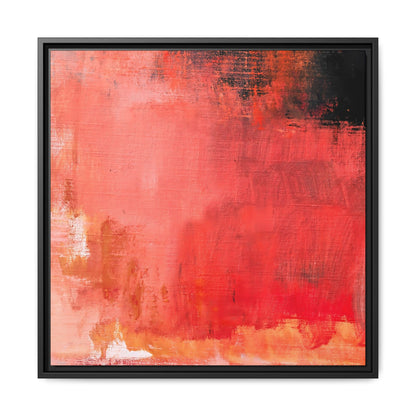 Tableau Contemporain Ecarlate "Série Sign Collections" / Toile encadrée sur caisse américaine