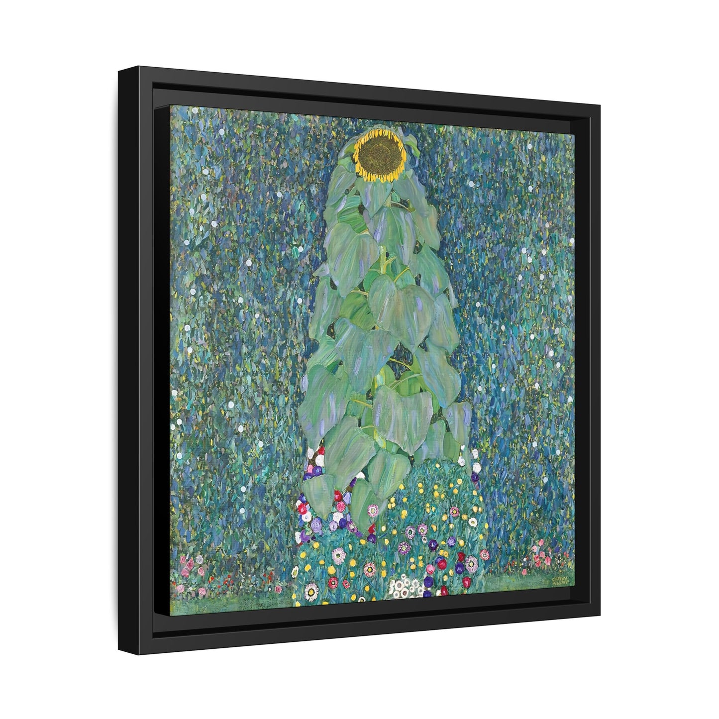 Sunflowers (1883) by Gustav Klimt / Toile encadrée sur caisse américaine