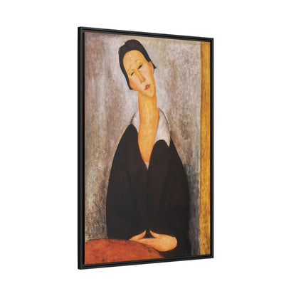 Portrait Of A Polish Woman by Amedeo Modigliani / Toile encadrée sur caisse américaine