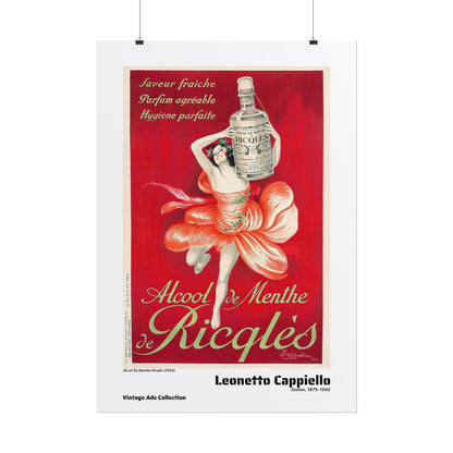Alcool De Menthe Ricqlès (1924) by Leonetto Cappiello / Affiche imprimée - Série Vintage Ads Collection