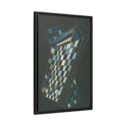 Kleine Flächen - Small Planes (1936) by Wassily Kandinsky / Toile encadrée sur caisse américaine