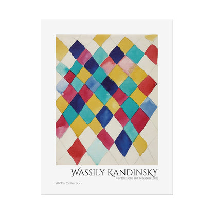 Farbstudie mit Rauten (1913) by Wassily Kandinsky / Affiche imprimée - Série ART's Collection