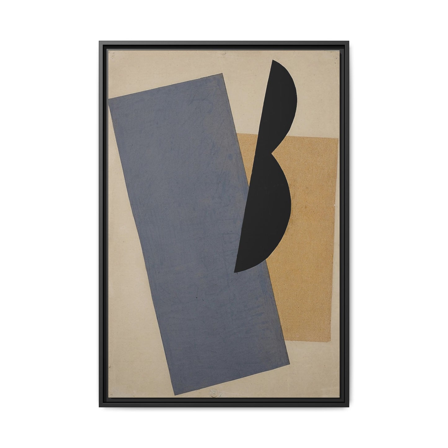 Composition Blue-Yellow-Black (1920) by El Lissitzky / Toile encadrée sur caisse américaine