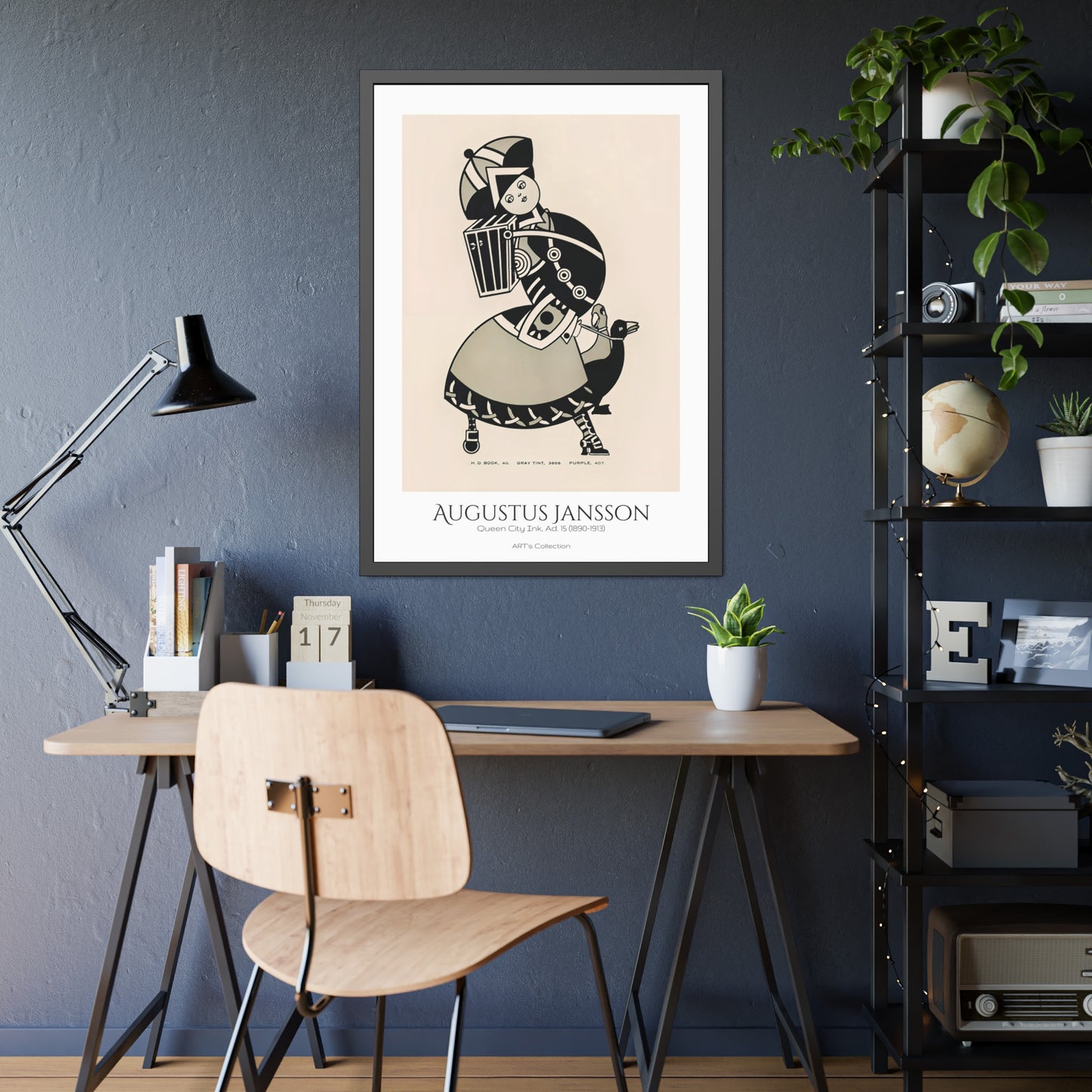 Queen City Ink, Ad. 15 (1890-1913) by Augustus Jansson  / Affiche Encadrée série ART's Collection