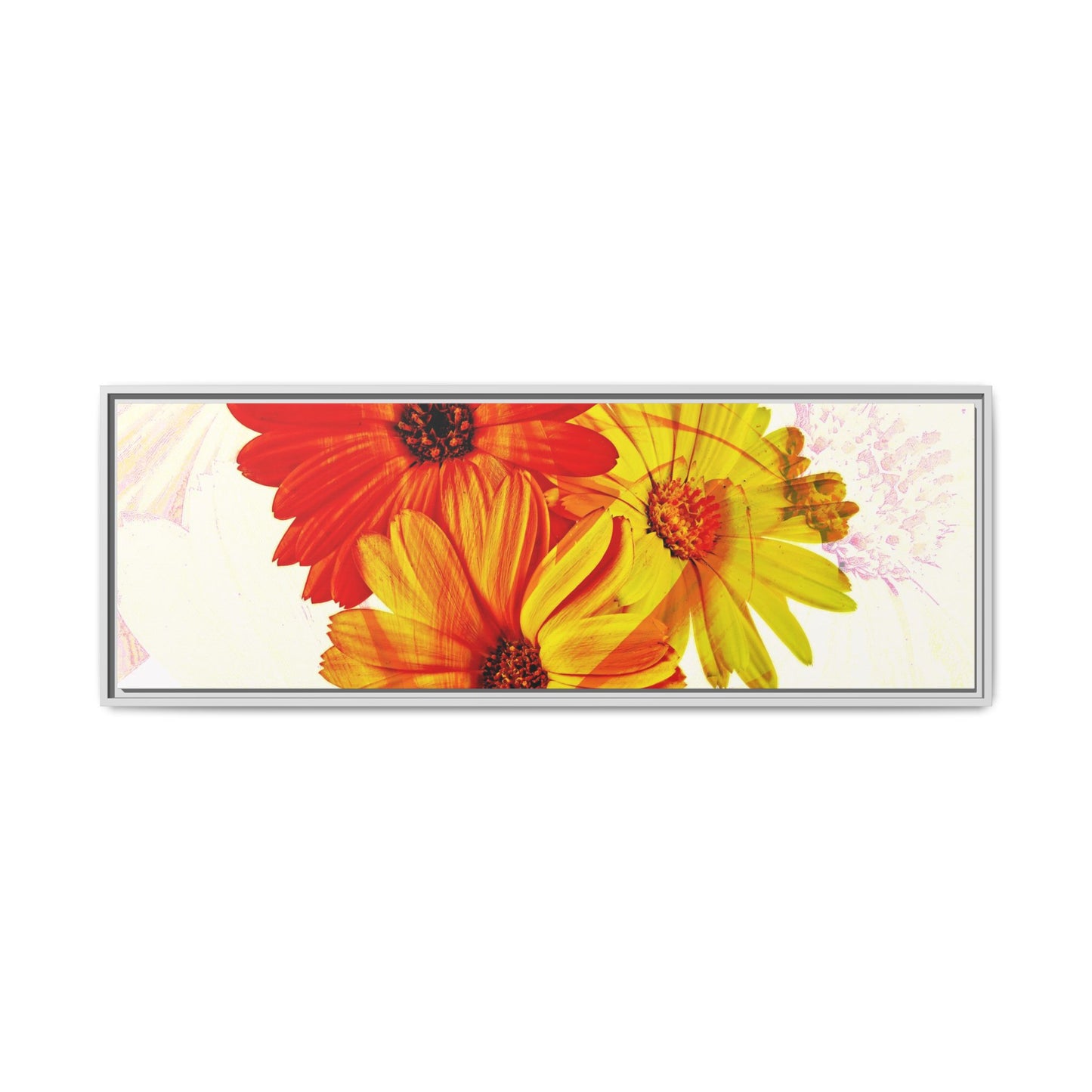Collection Signature "FLORAL Numéro 19" sur Toile encadrée avec caisse américaine