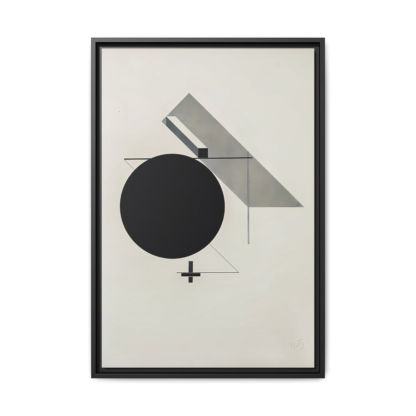 Kestnermappe Proun, Rob. Levnis and Chapman GmbH Hannover #5 (1923) by El Lissitzky / Toile encadrée sur caisse américaine