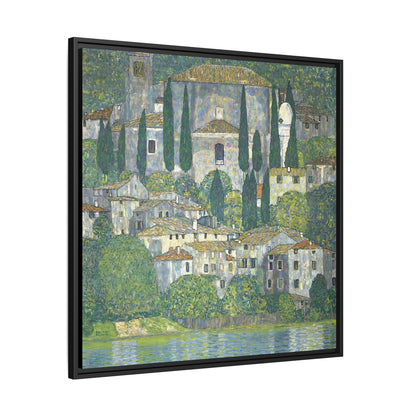 Church In Cassone - Landscape With Cypresses  by Gustav Klimt / Toile encadrée sur caisse américaine