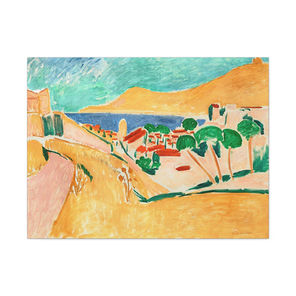 Collioure en août (autour de 1911) by Henri Matisse / Reproduction Fine Art sur Toile / Flanc Large Epaisseur 3.2 cm - 1.25 inch