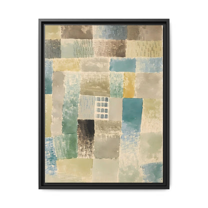 First house of a settlement (1926) by Paul Klee / Toile encadrée sur caisse américaine