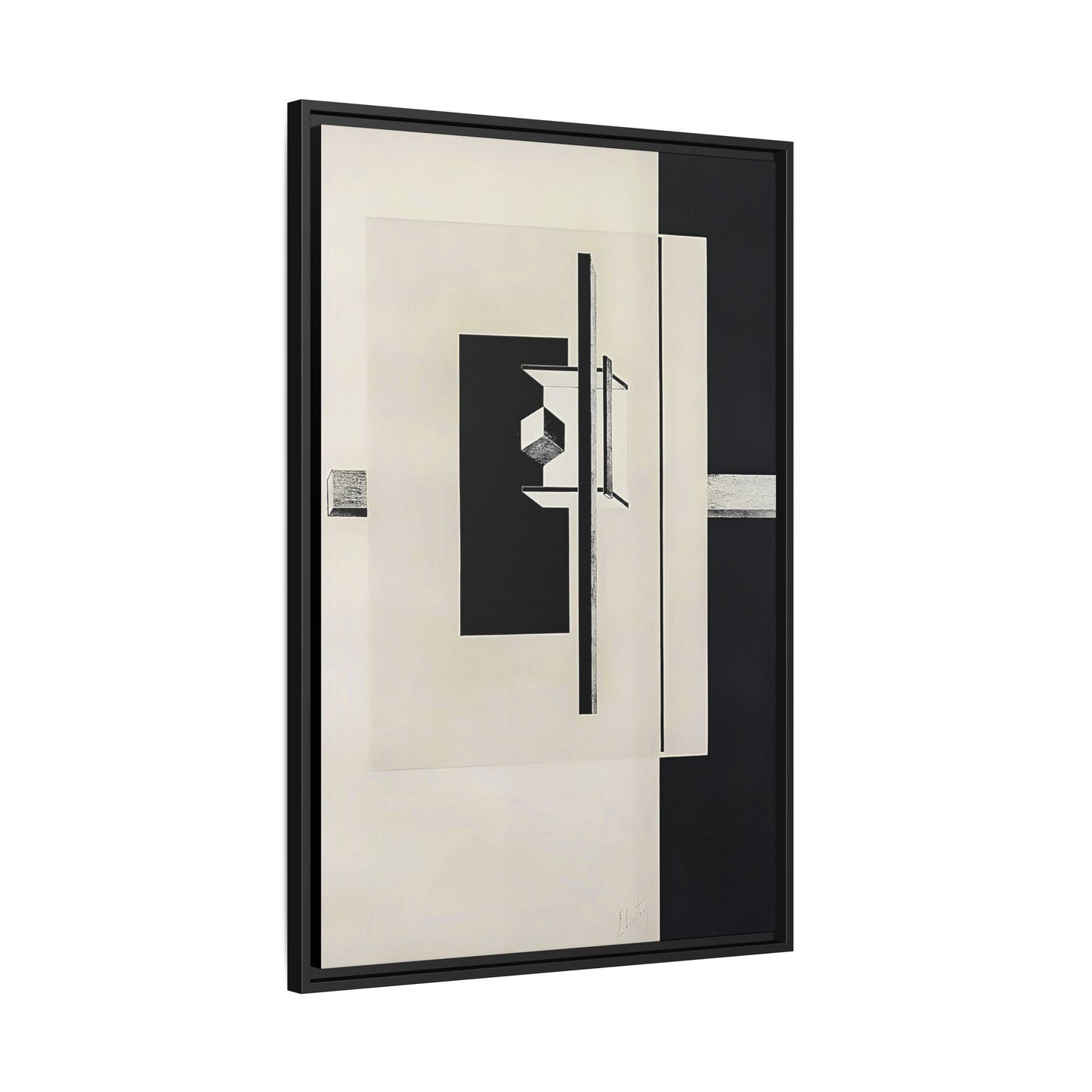 Kestnermappe Proun, Rob-1. Levnis and Chapman GmbH Hannover #7 (1923) by El Lissitzky / Toile encadrée sur caisse américaine
