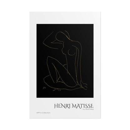 Nu assis (1952) version imposition by Henri Matisse / Affiche imprimée - Série ART's Collection