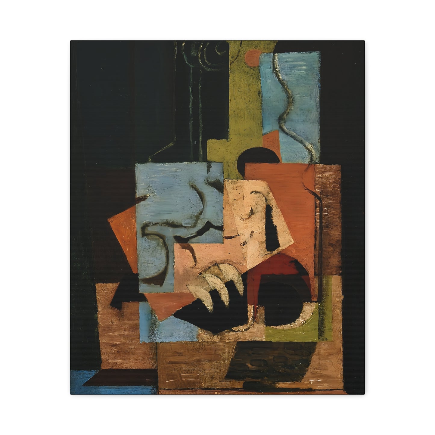 Composition (1919) by Louis Marcoussis  / Reproduction Fine Art sur Toile /  Epaisseur 3.2 cm - 1.25 inch