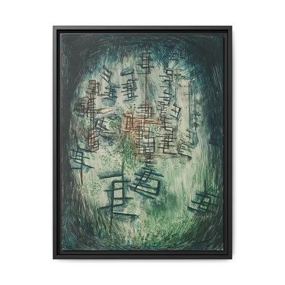 Lichtung E (Clearing E) (1930) by Paul Klee / Toile encadrée sur caisse américaine
