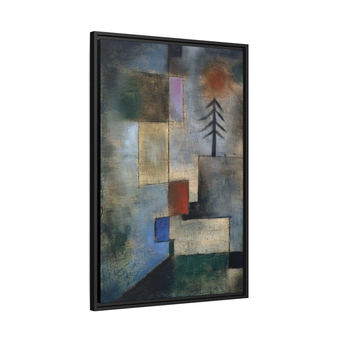 Small Picture of Fir Trees (1922) by Paul Klee / Toile encadrée sur caisse américaine