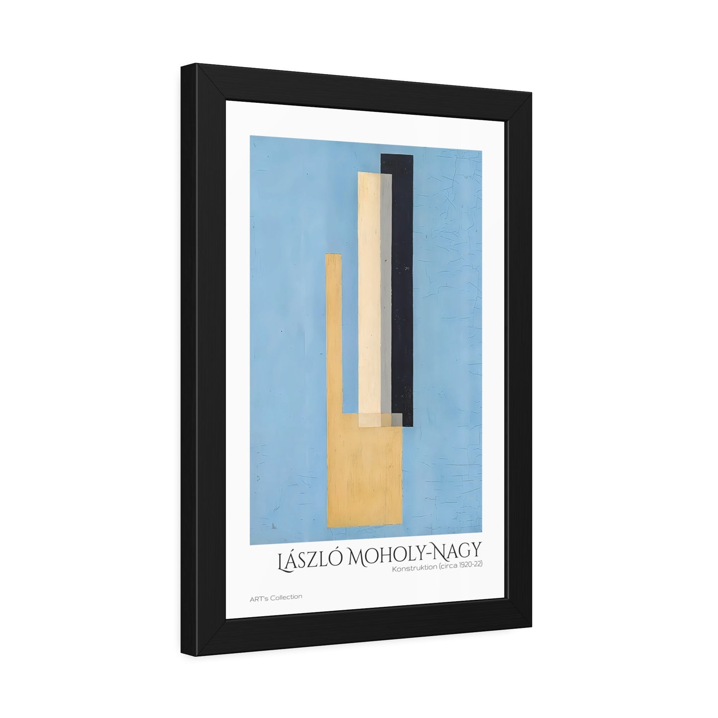 Konstruktion (circa 1920-22) by László Moholy-Nagy  / Affiche Encadrée série ART's Collection