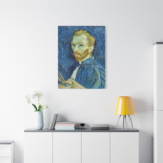 Self-Portrait (1889) by Vincent van Gogh  / Reproduction Fine Art sur Toile / Epaisseur 3,2cm - 1'25 po