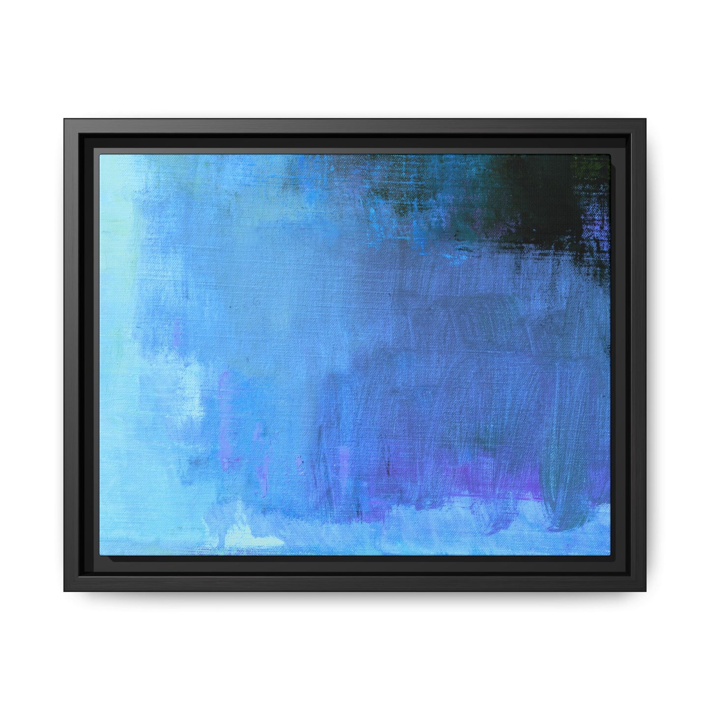 Tableau Contemporain Azuréen "Série Sign Collections" / Toile encadrée sur caisse américaine