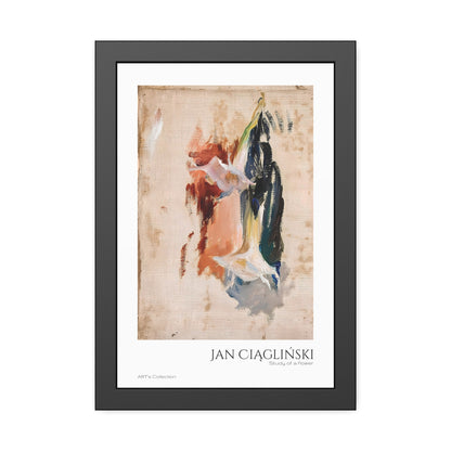 Study of a flower by Jan Ciaglinski  / Affiche Encadrée série ART's Collection