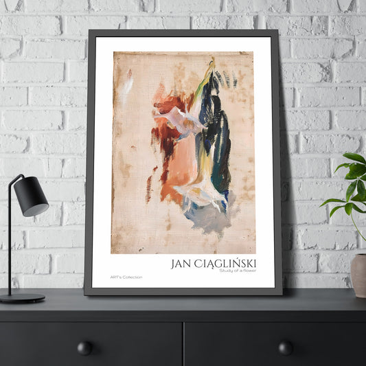 Study of a flower by Jan Ciaglinski  / Affiche Encadrée série ART's Collection
