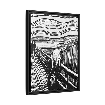 The Scream (1895) by Edvard Munch  / Toile encadrée sur caisse américaine