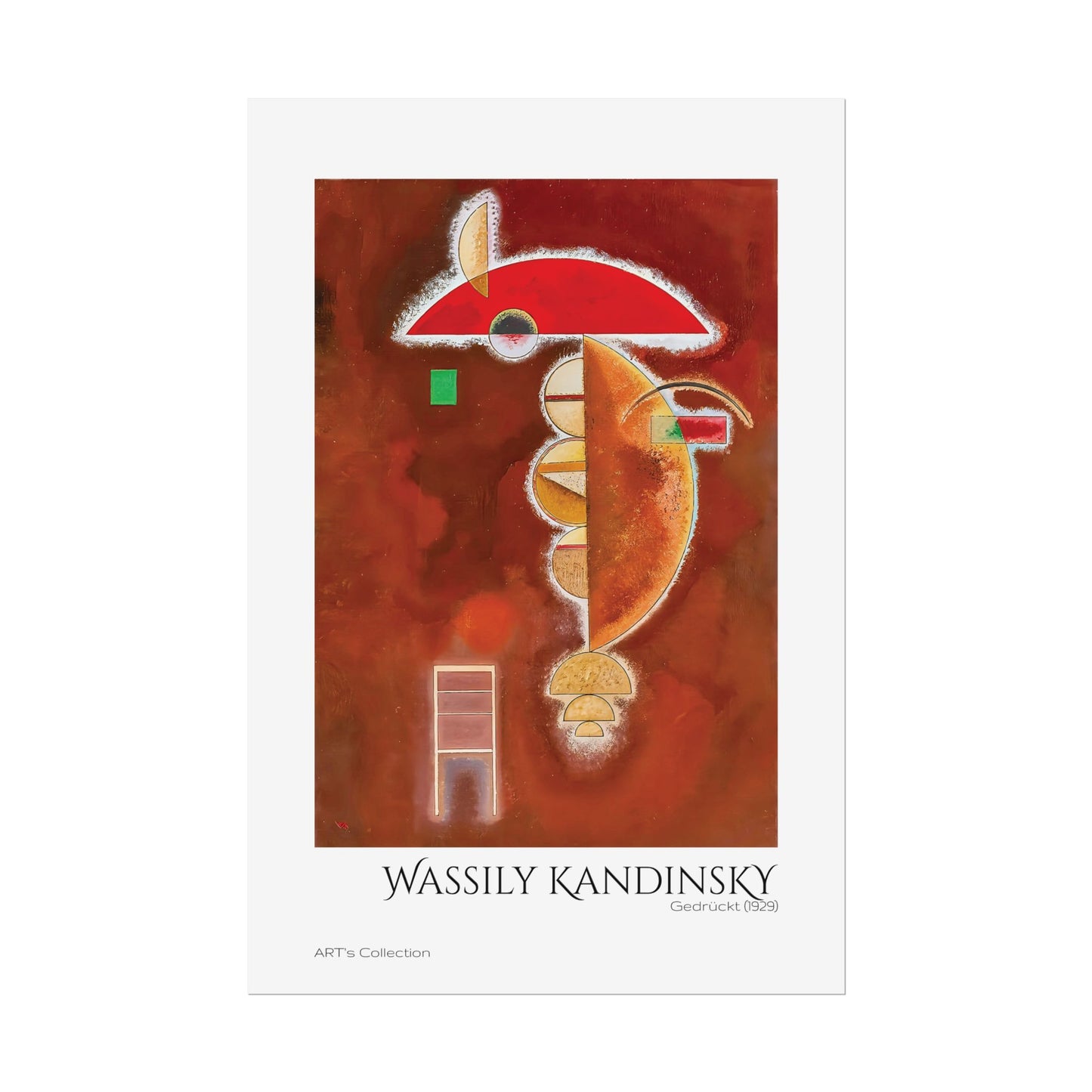 Gedrückt (1929) by Wassily Kandinsky / Affiche imprimée - Série ART's Collection