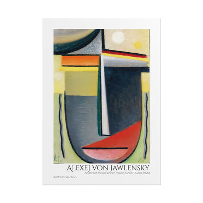 Abstract Head, Inner Vision Green-Gold (1926) by Alexej von Jawlensky  / Affiche imprimée - Série ART's Collection